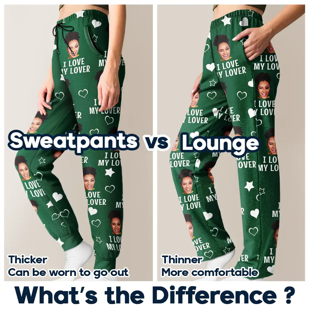 Custom Photo Funny I Love My Lover - Personalized Pajama Pants - Image 7