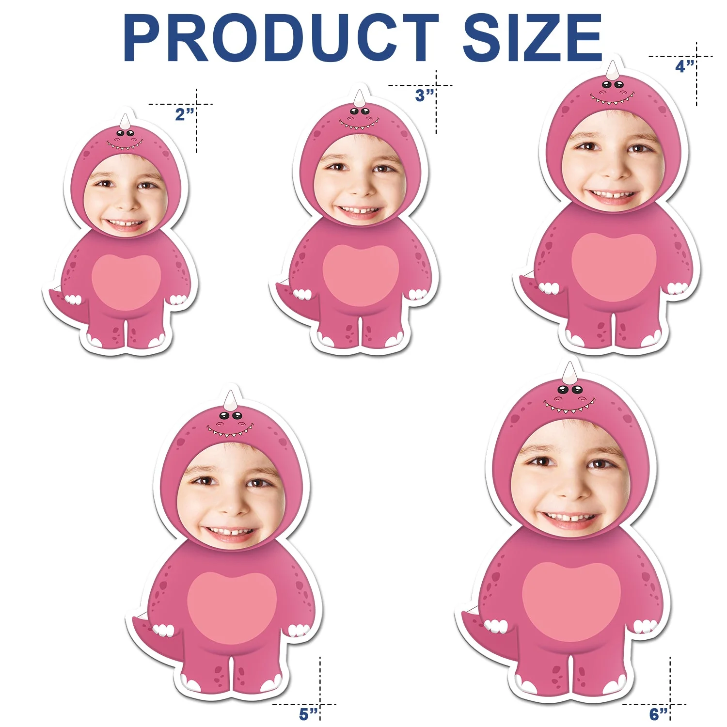 Custom Photo Funny Kid Animal Cosplay - Gift For Children, Grandkids - Personalized Magnet - Image 6