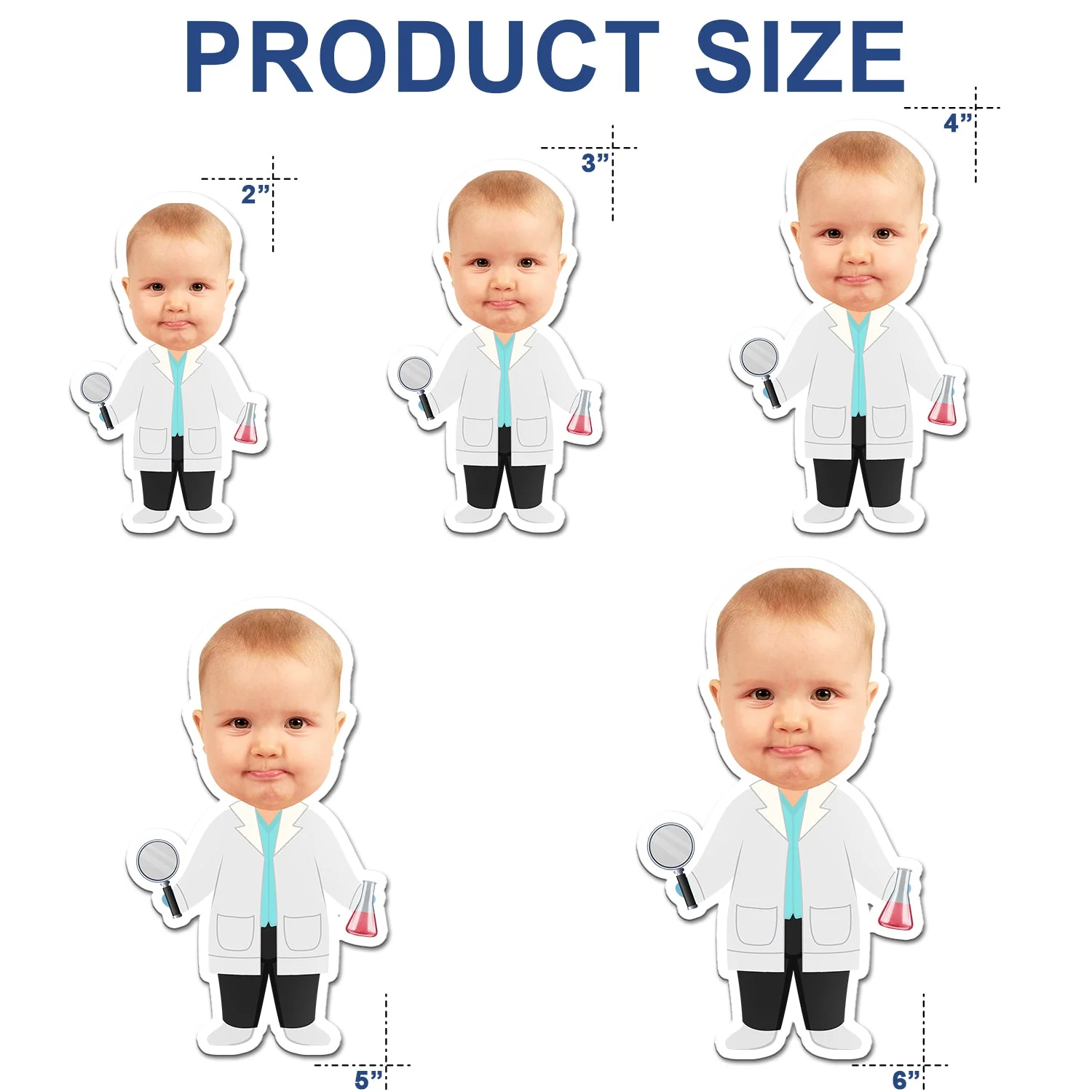 Custom Photo Funny Kid Dream Jobs - Gift For Children, Grandkids - Personalized Magnet - Image 6