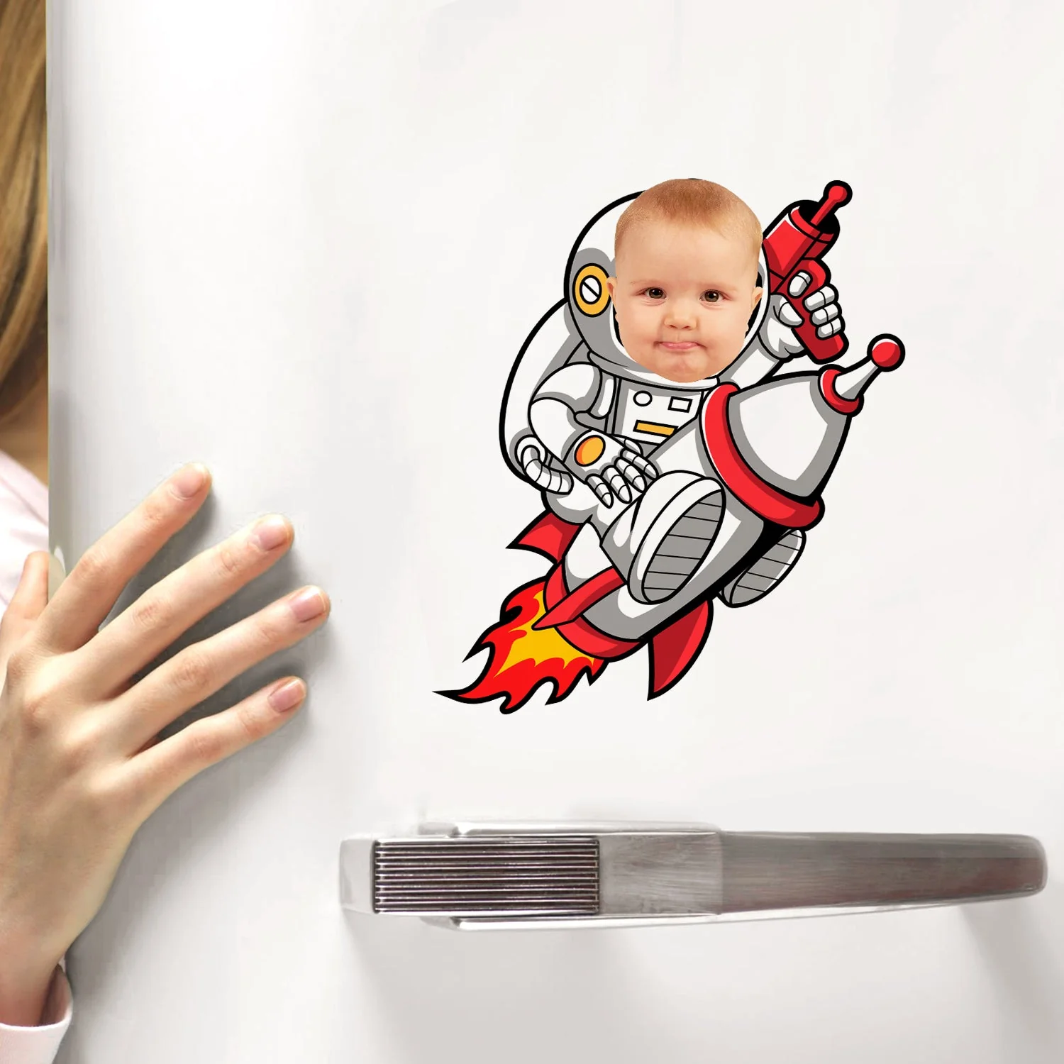 Custom Photo Funny Kid Vehicle - Gift For Children, Grandkids, Parents, Grandparents - Personalized Decor Decal - Image 4