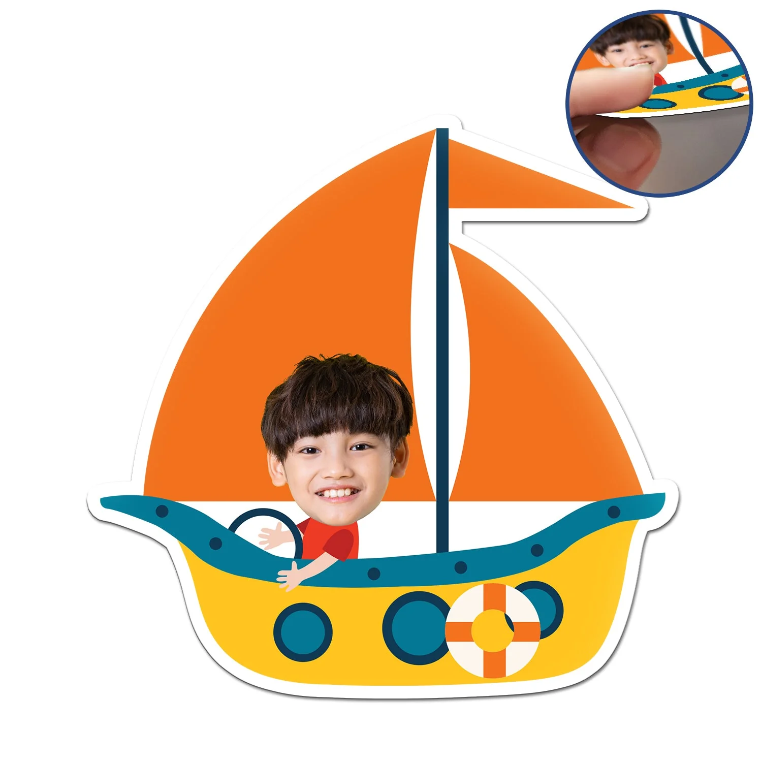 Custom Photo Funny Kid Vehicle - Gift For Children, Grandkids, Parents, Grandparents - Personalized Magnet - Image 3