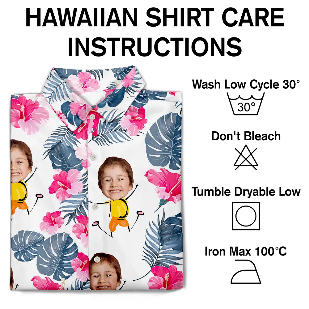 Custom Photo Funny Kids - Personalized Hawaiian Shirt - Image 8