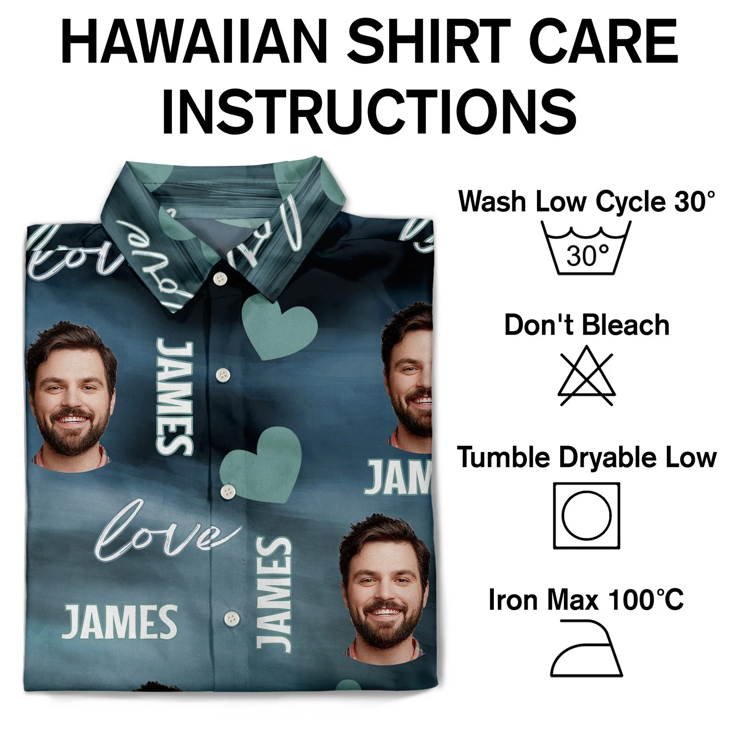 Custom Photo Funny Love - Gift For Husband, Boyfriend - Personalized Hawaiian Shirt - Image 7
