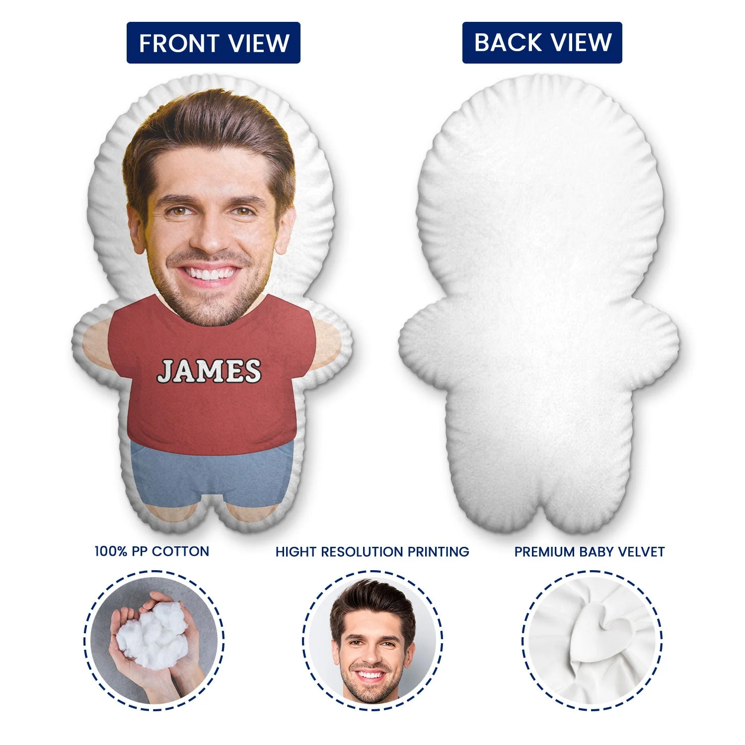 Custom Photo Funny Your Lover Husband Wife - Gift For Couples - Personalized Custom Shaped Pillow - Image 4