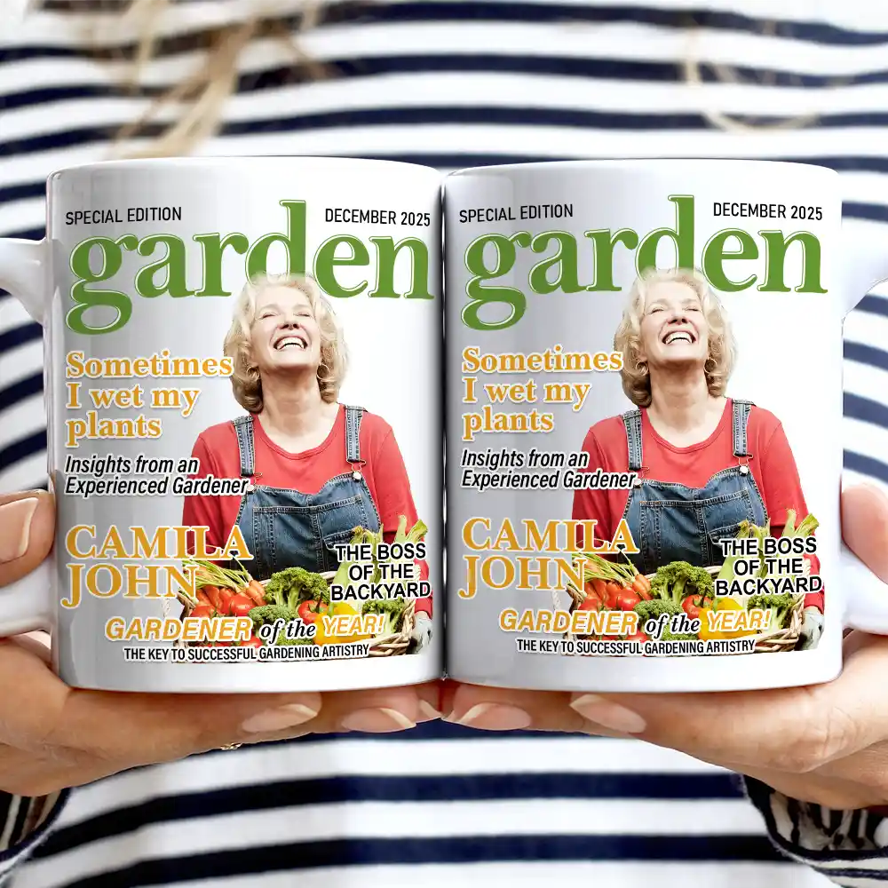 Custom Photo Garden Magazine - Personalized Mug - Image 3