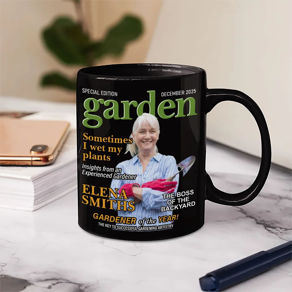 Custom Photo Garden Magazine - Personalized Mug - Image 6