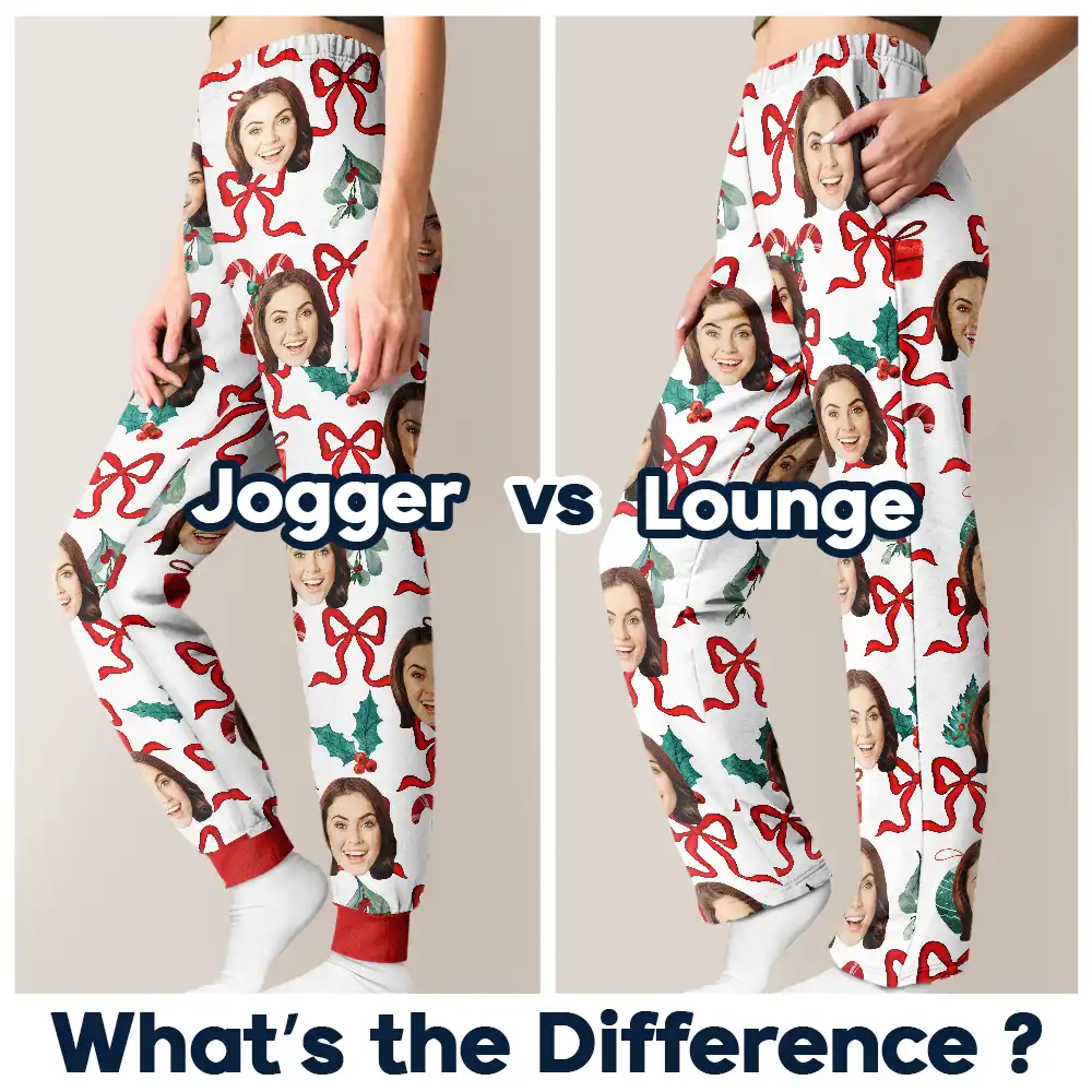 Custom Photo Girly Christmas - Personalized Sweatpants - Image 7