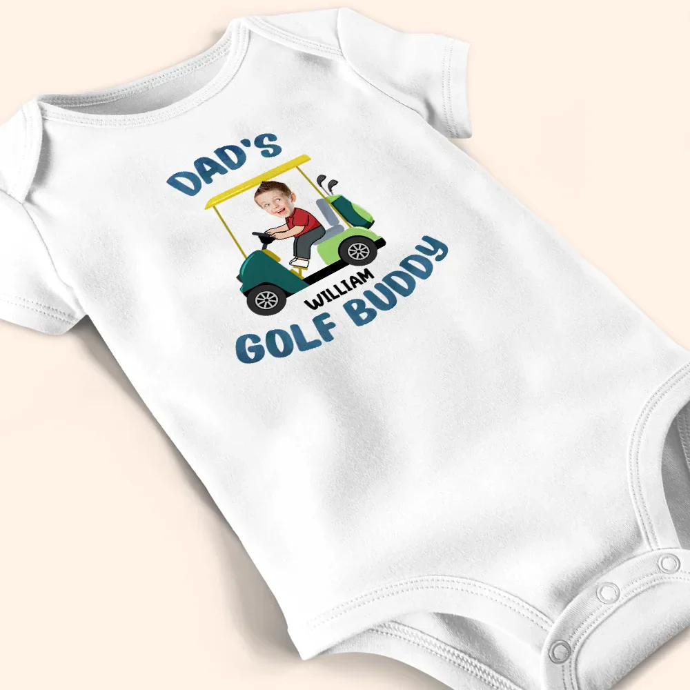 Custom Photo Golf Buddy - Personalized Baby Onesie - Image 4