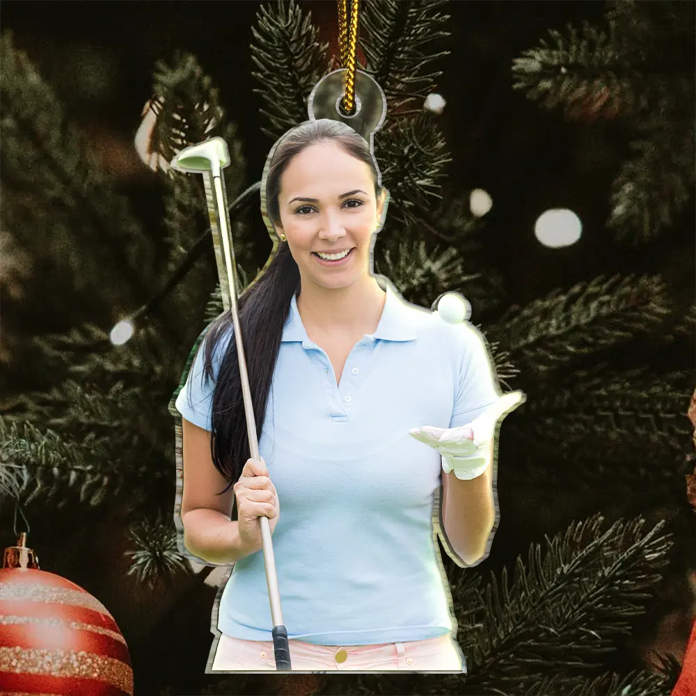 Custom Photo Golf Players Team - Personalized Acrylic Photo Ornament - Image 4