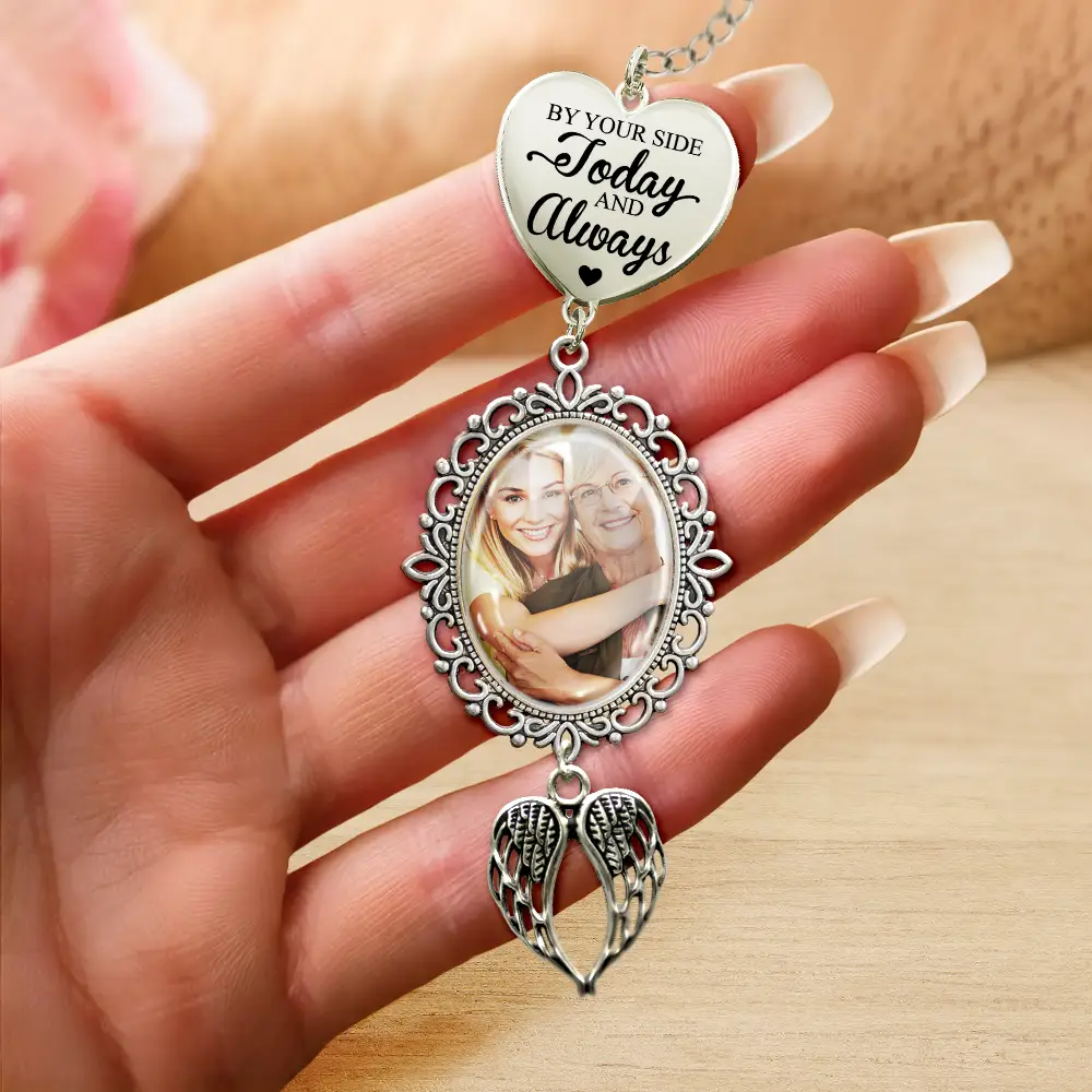 Custom Photo Graduation Walking Beside You Memorial - Personalised Graduation Tassel Charm - Image 4