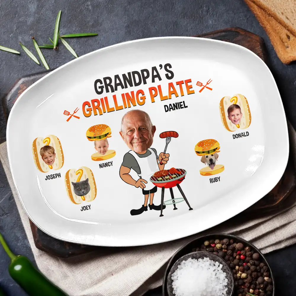 Custom Photo Grilling Plate - Personalized Plate - Image 3