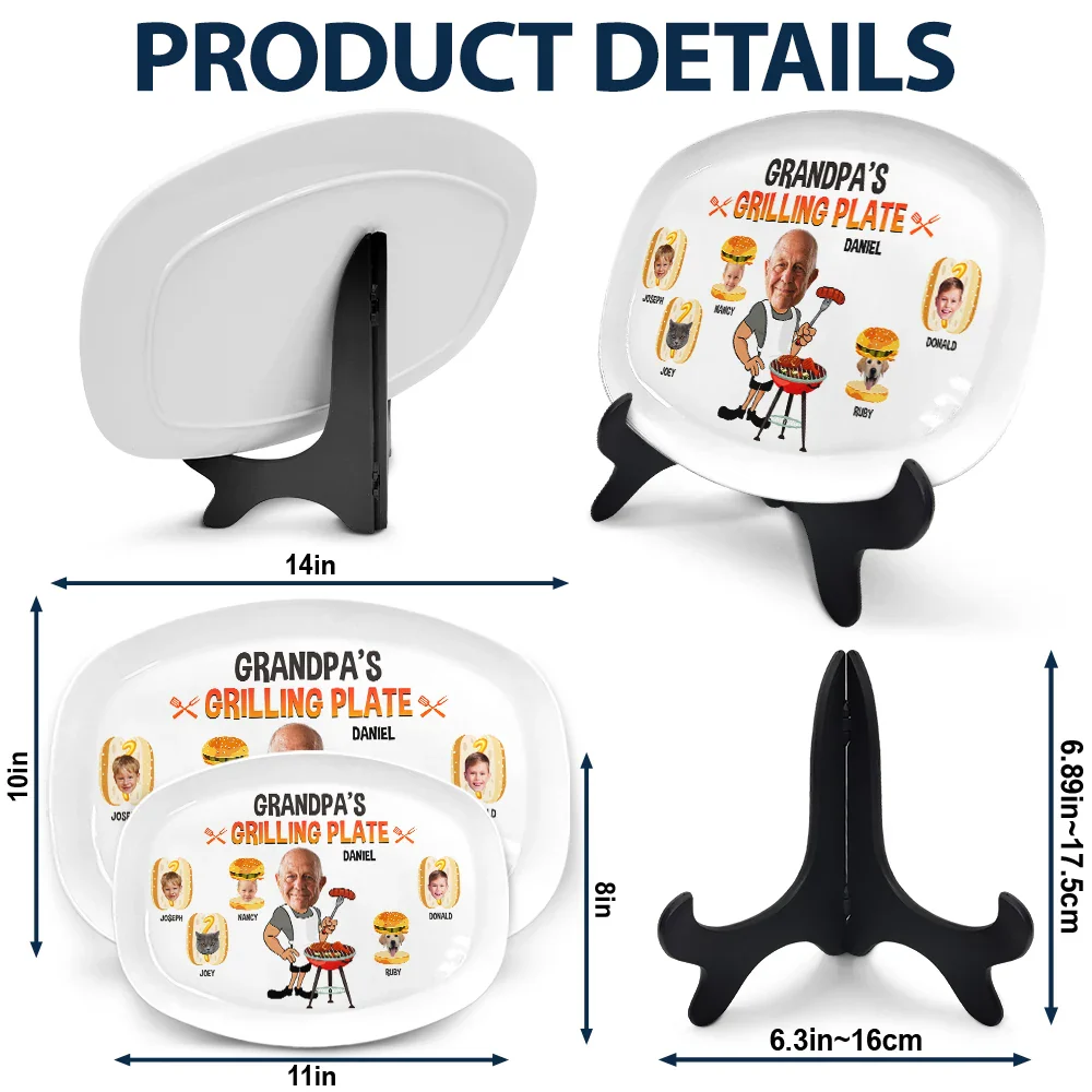 Custom Photo Grilling Plate - Personalized Plate - Image 6