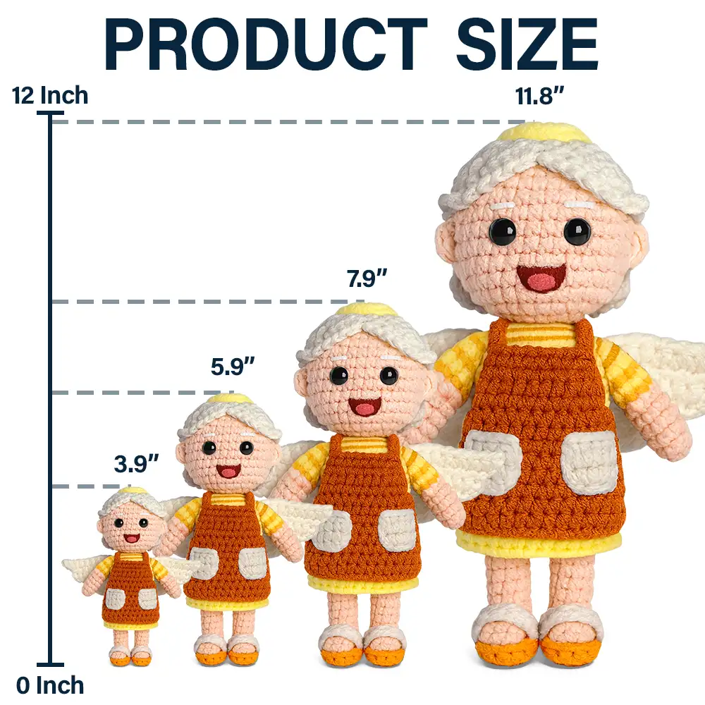 Custom Photo Handmade Doll Gift - Personalized Crochet Portrait Doll - Image 4