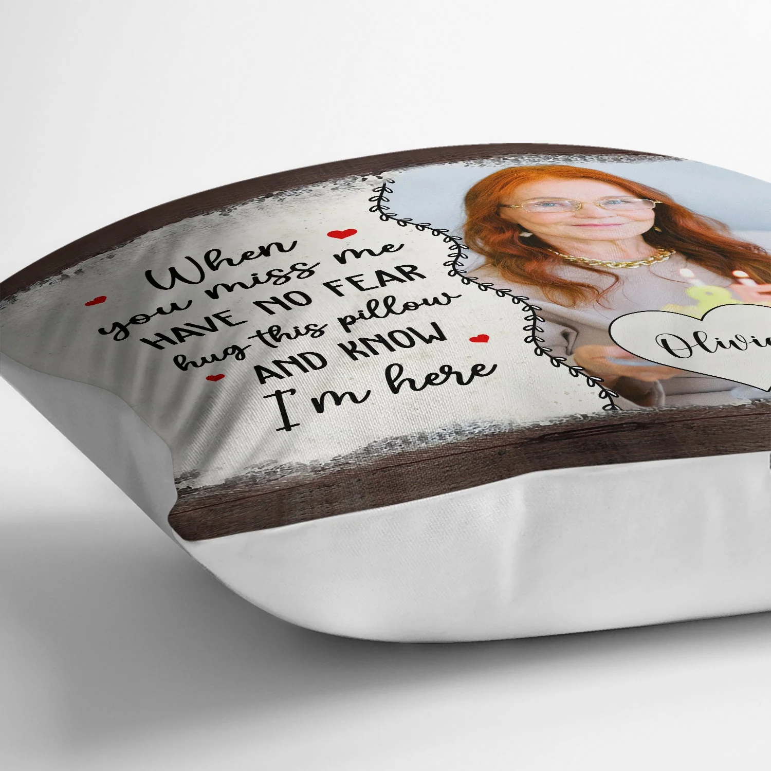 Custom Photo Have No Fear Hug This Pillow - Personalised Pillow - Image 3