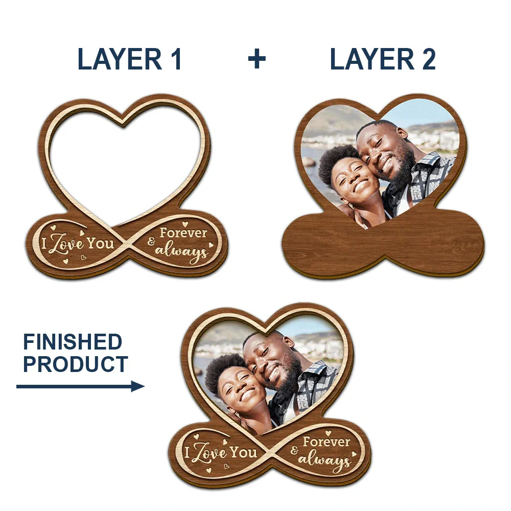 Custom Photo Heart Drive Safe - Personalized Custom Shaped Car Visor Clip - Image 5