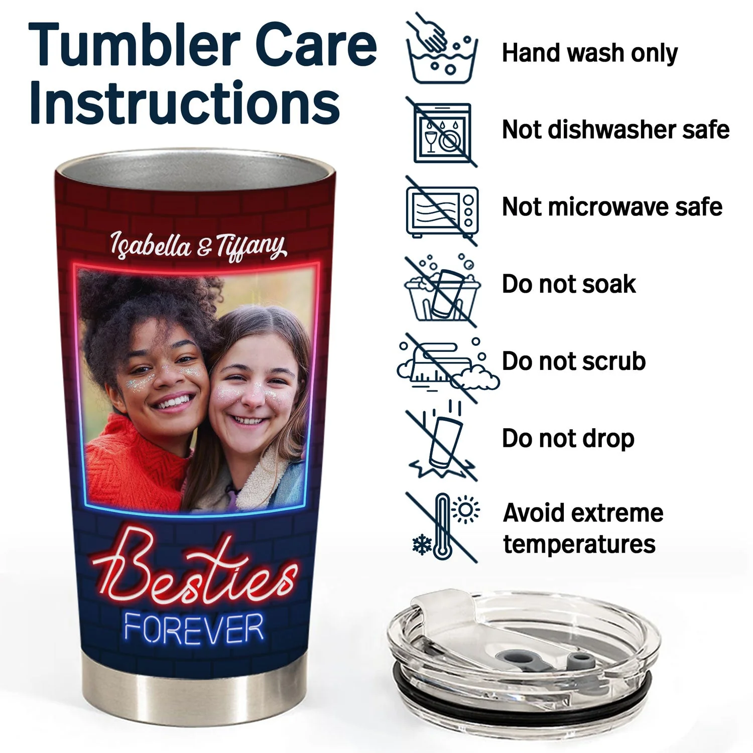 Custom Photo Here's To Another Year Of Bonding Over Alcohol Best Friends - Bestie BFF Gift - Personalized Custom Tumbler - Image 5