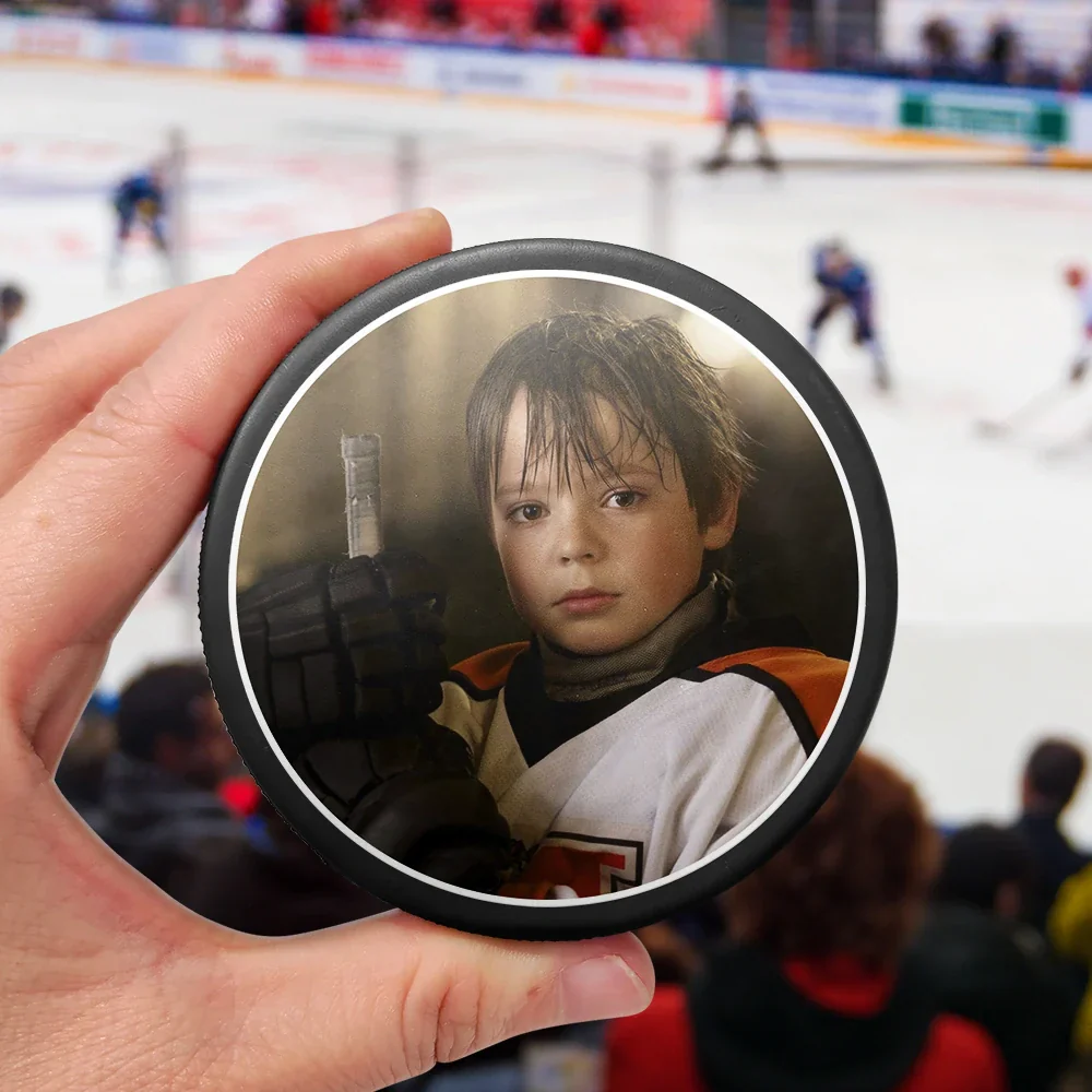 Custom Photo Hockey Gift - Personalized Hockey Puck Bottle Opener - Image 4