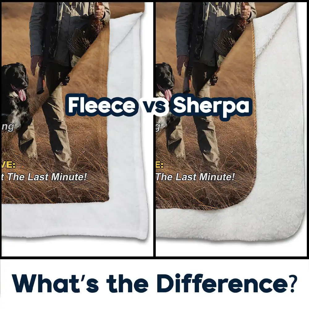 Custom Photo Hunter Of The Year - Personalized Fleece Blanket, Sherpa Blanket - Image 5