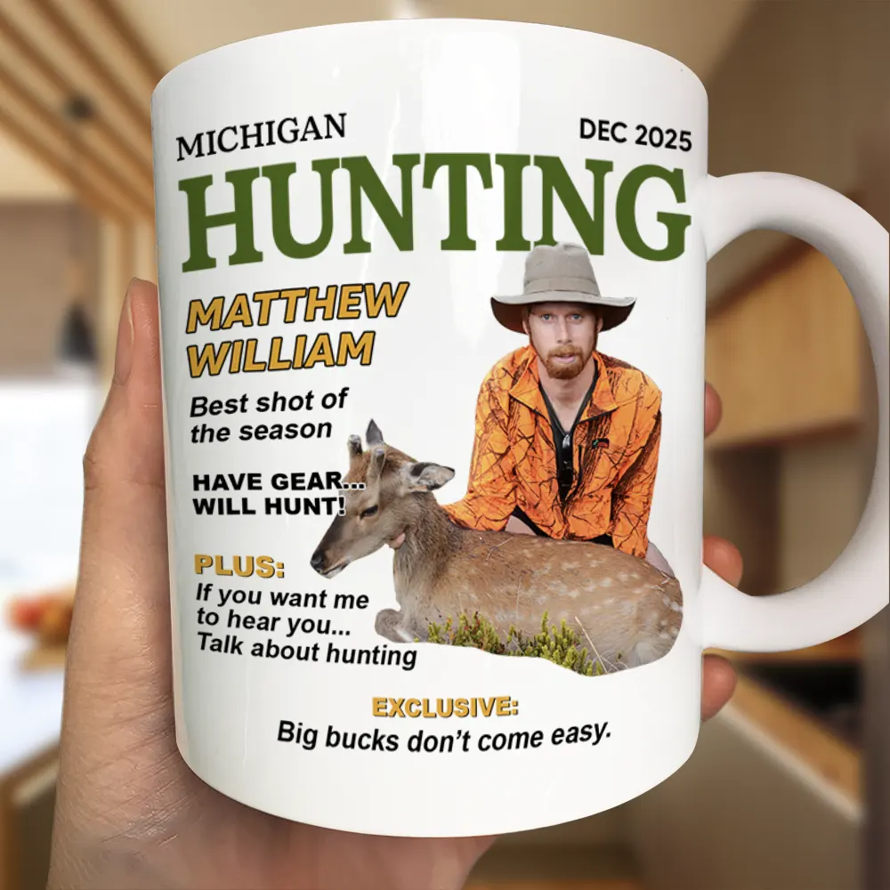 Custom Photo Hunter Of The Year - Personalized Mug - Image 4