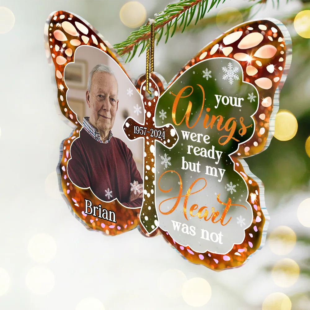 Custom Photo I Am Always With You Memorial - Personalized Custom Shaped Acrylic Ornament - Image 2