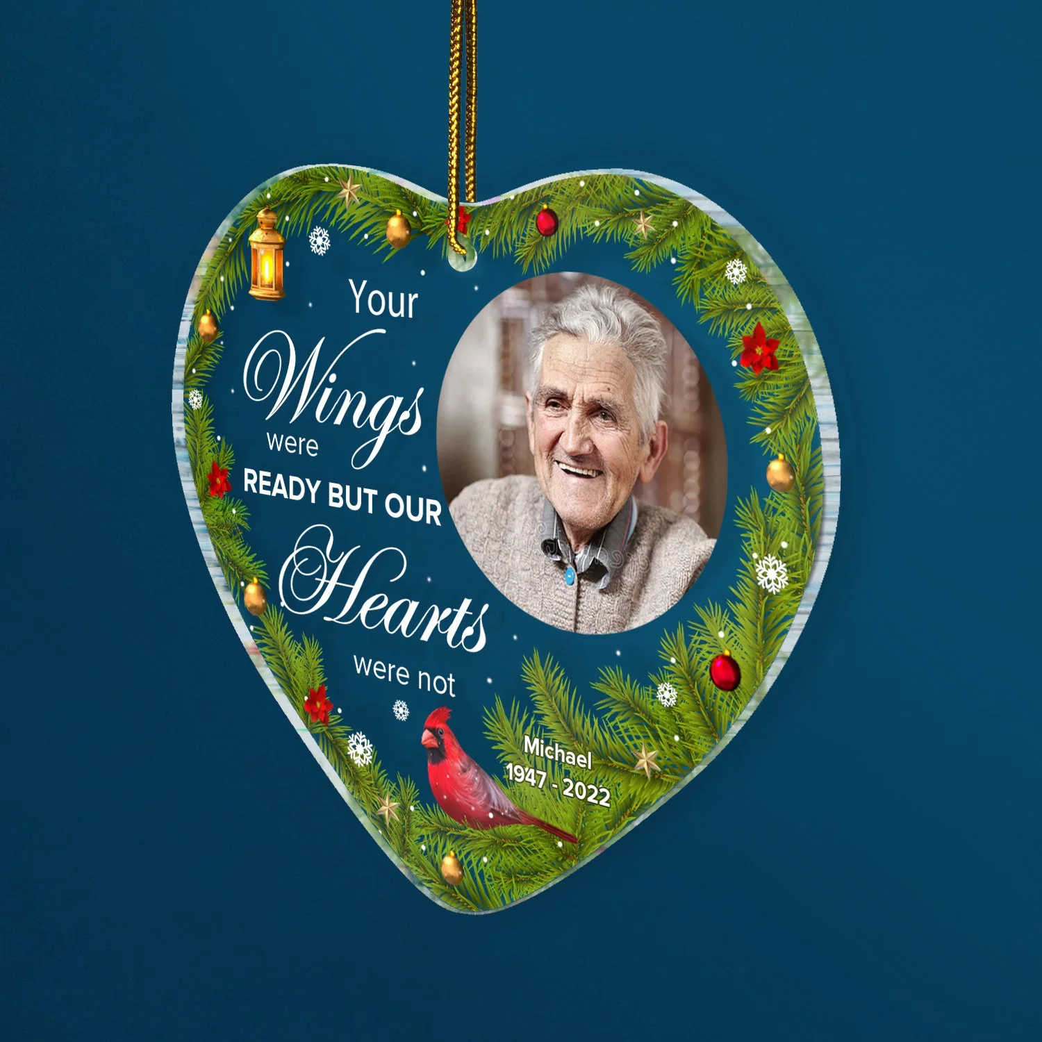Custom Photo I Know Heaven Is A Beautiful Place - Memorial Gift - Personalized Custom Shaped Acrylic Ornament - Image 2