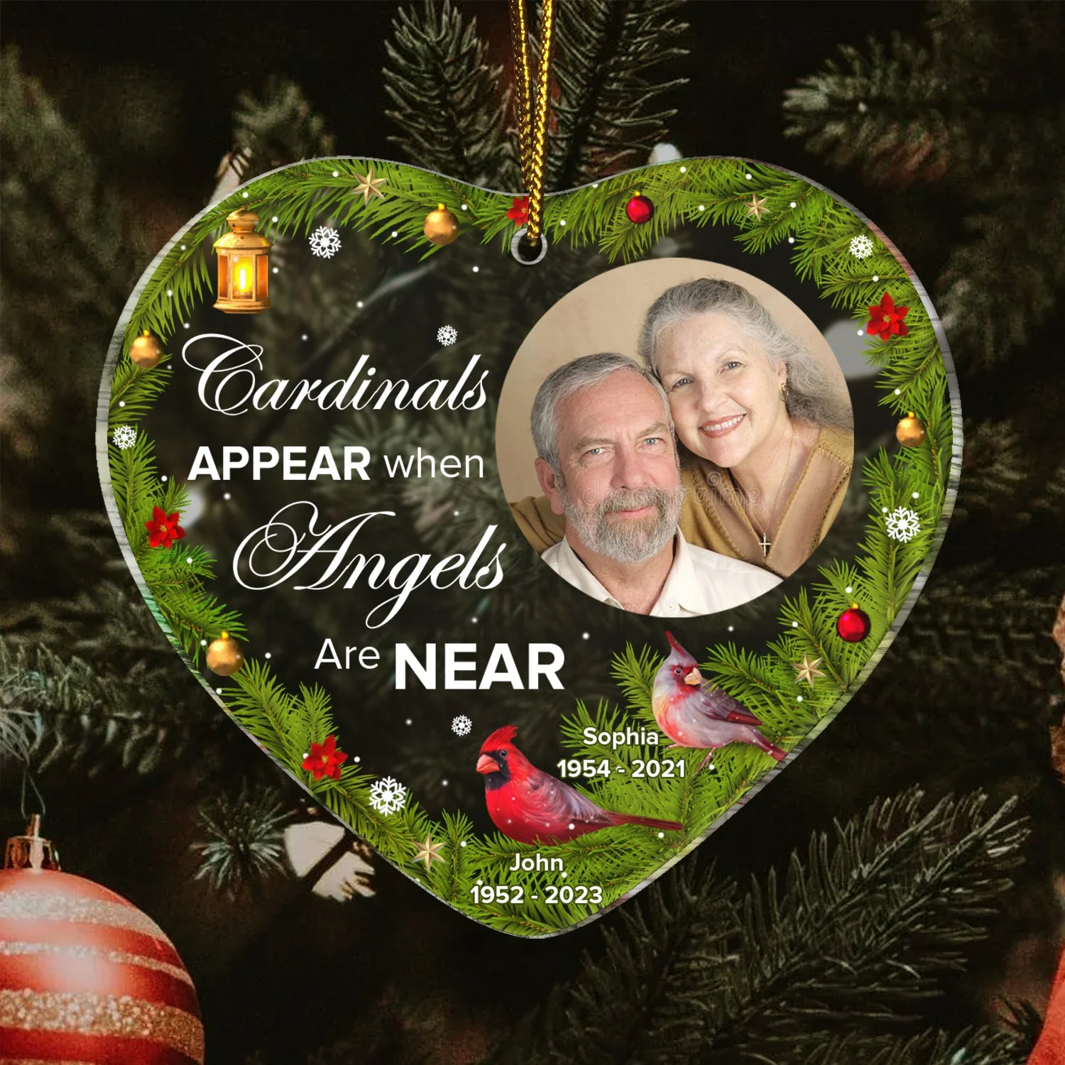 Custom Photo I Know Heaven Is A Beautiful Place - Memorial Gift - Personalized Custom Shaped Acrylic Ornament - Image 3