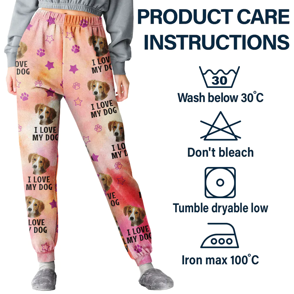 Custom Photo I Love My Fur Babies - Personalized Pajama Pants - Image 6