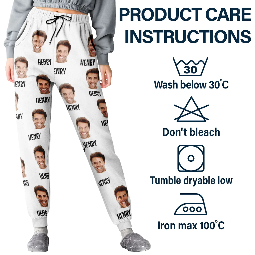 Custom Photo I Love My Wife Boyfriend - Personalized Sweatpants - Image 6