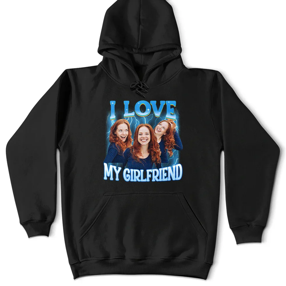 Custom Photo I Love My Wife Husband Girlfriend Boyfriend Lover - Personalized T Shirt - Image 5