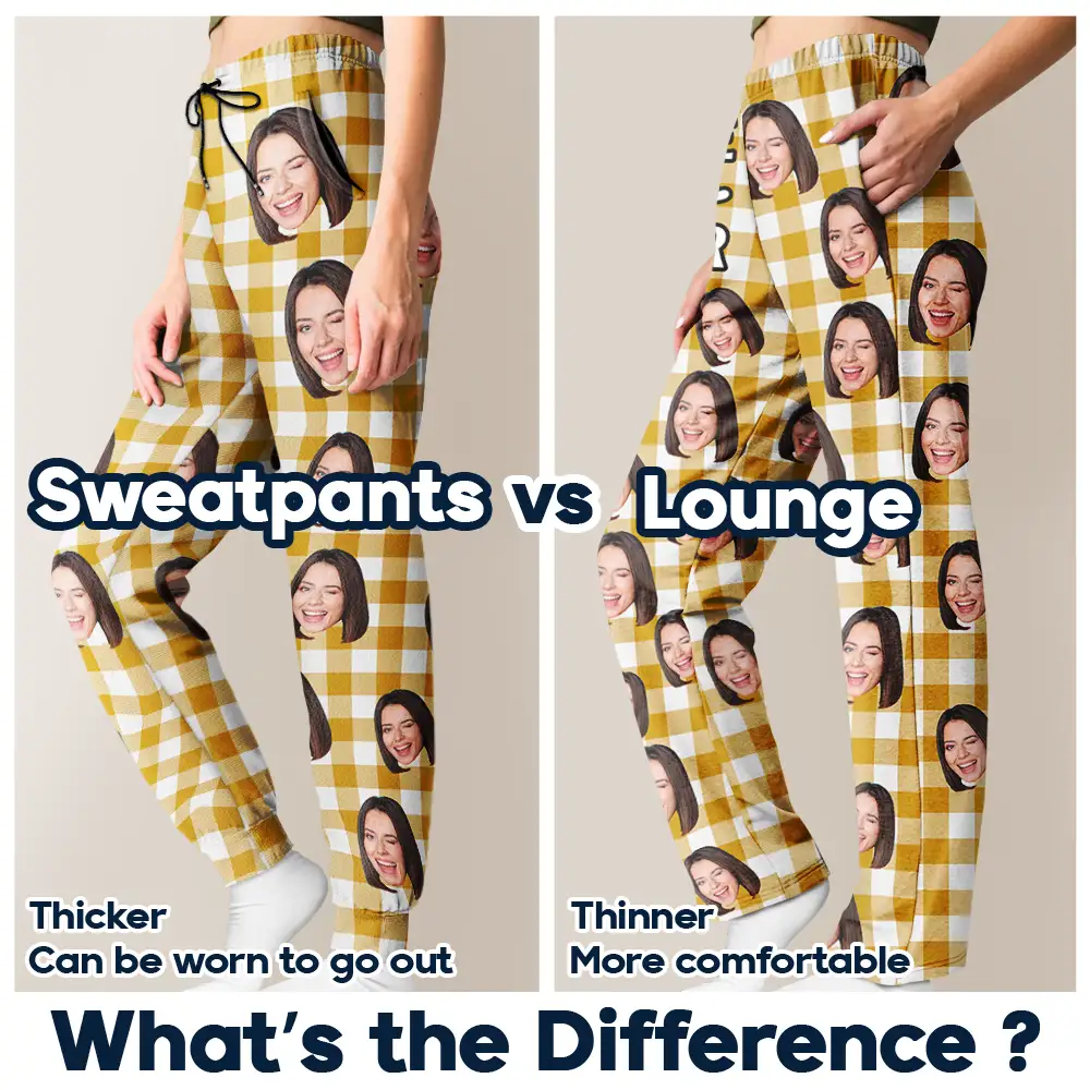 Custom Photo I Love My Wife Husband Girlfriend Boyfriend Plaid Pattern - Personalized Pajama Pants - Image 7