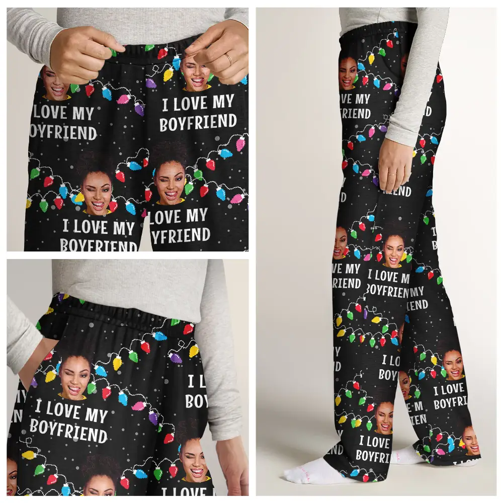 Custom Photo I Love My Wife - Personalized Sweatpants - Image 8