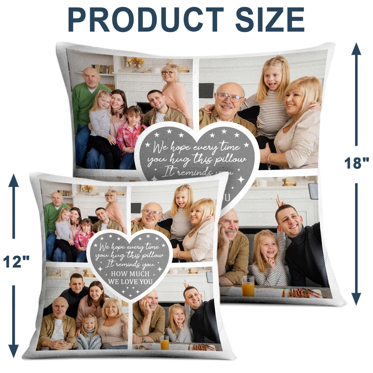 Custom Photo I Love You All The Way To The Moon - Birthday, Loving Gift For Family, Friend, Pet Lover - Personalized Pillow - Image 4