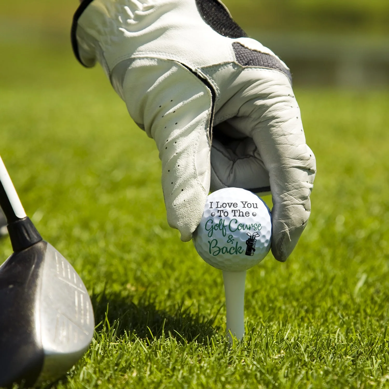Custom Photo I Love You To The Golf Course And Back - Gift For Couples - Personalized Golf Ball - Image 5