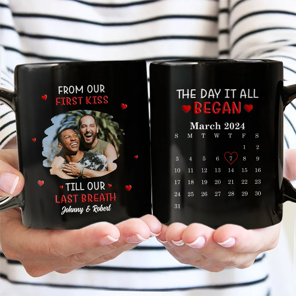 Custom Photo I Met You Liked You Love You Forever - Personalized Mug - Image 3