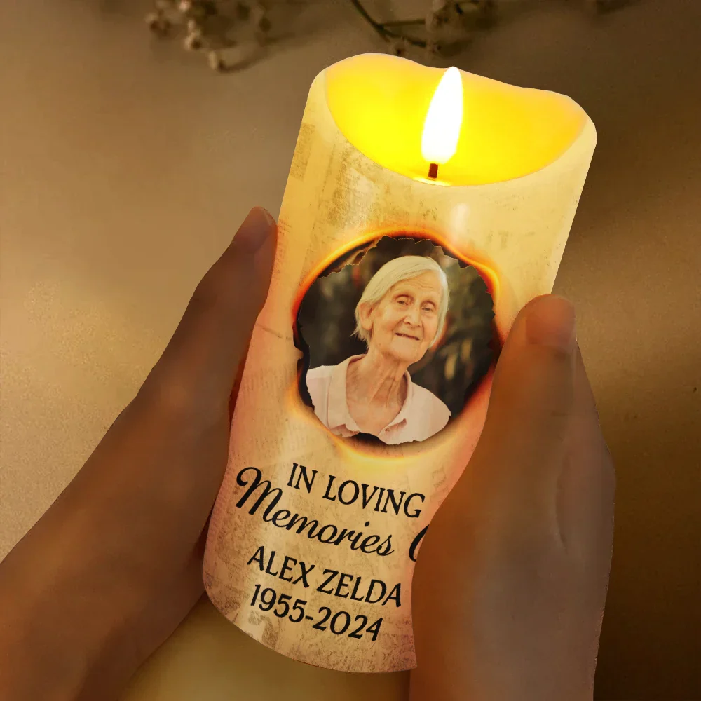 Custom Photo I Still Burn Bright - Personalized Flameless LED Candle - Image 3