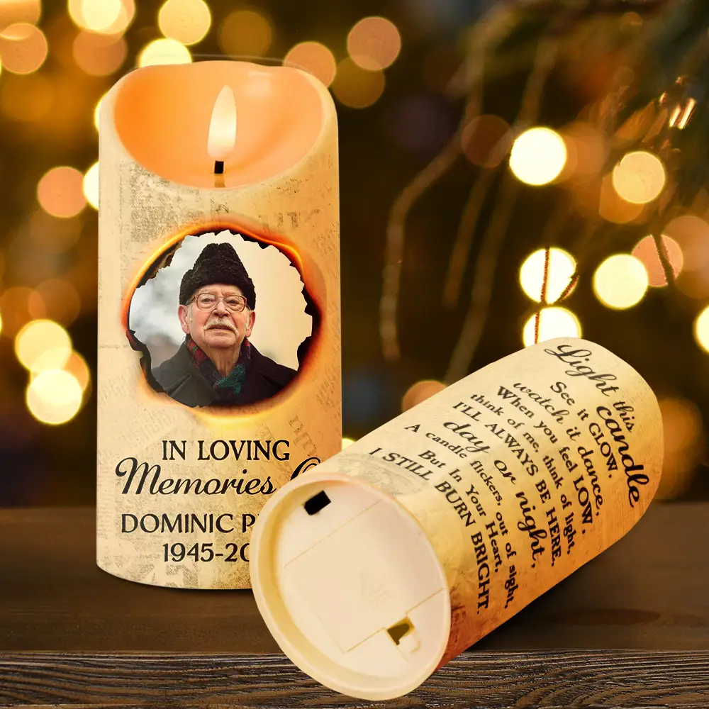 Custom Photo I Still Burn Bright - Personalized Flameless LED Candle - Image 4