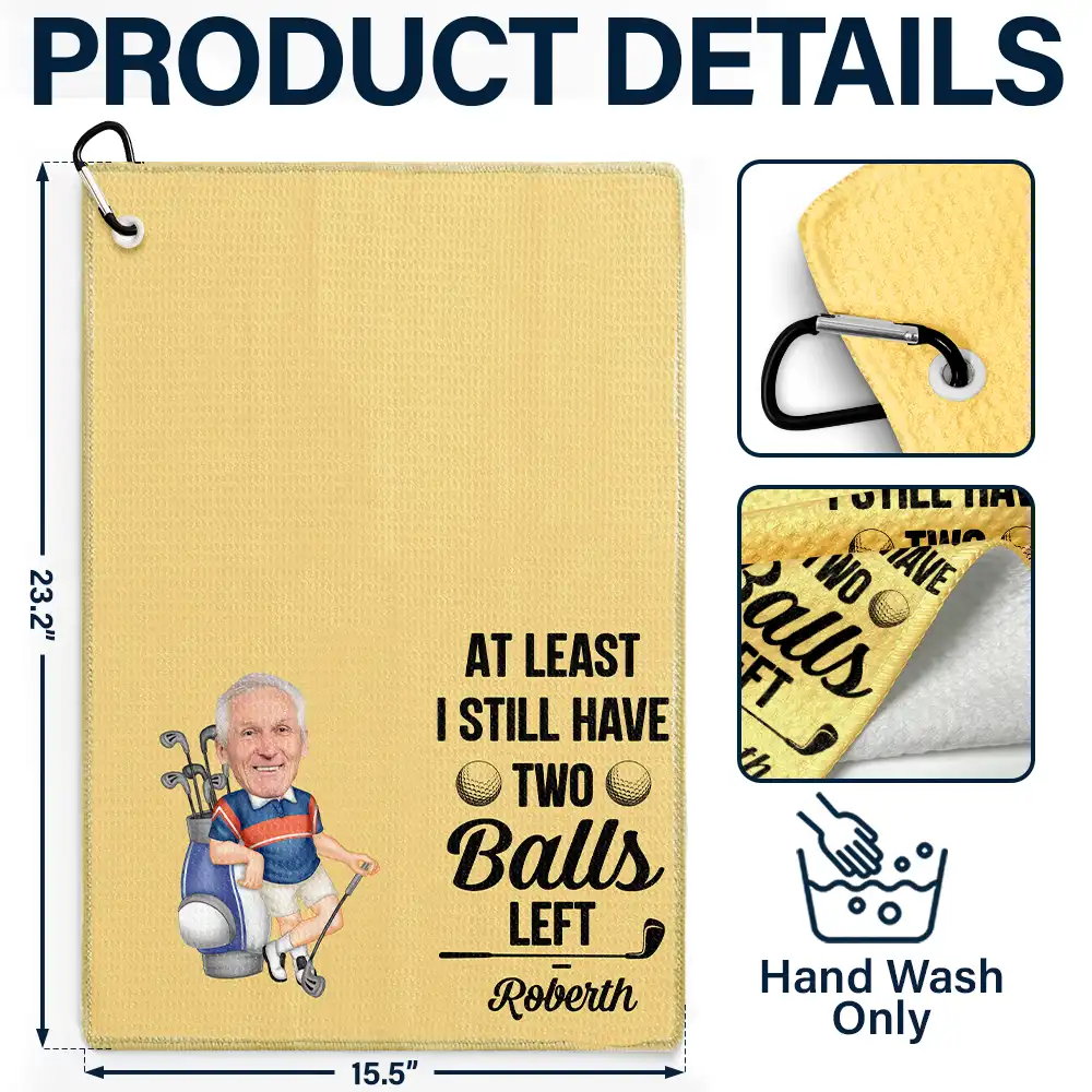Custom Photo I Use This Towel To Clean My Balls Funny - Personalized Golf Towel - Image 5