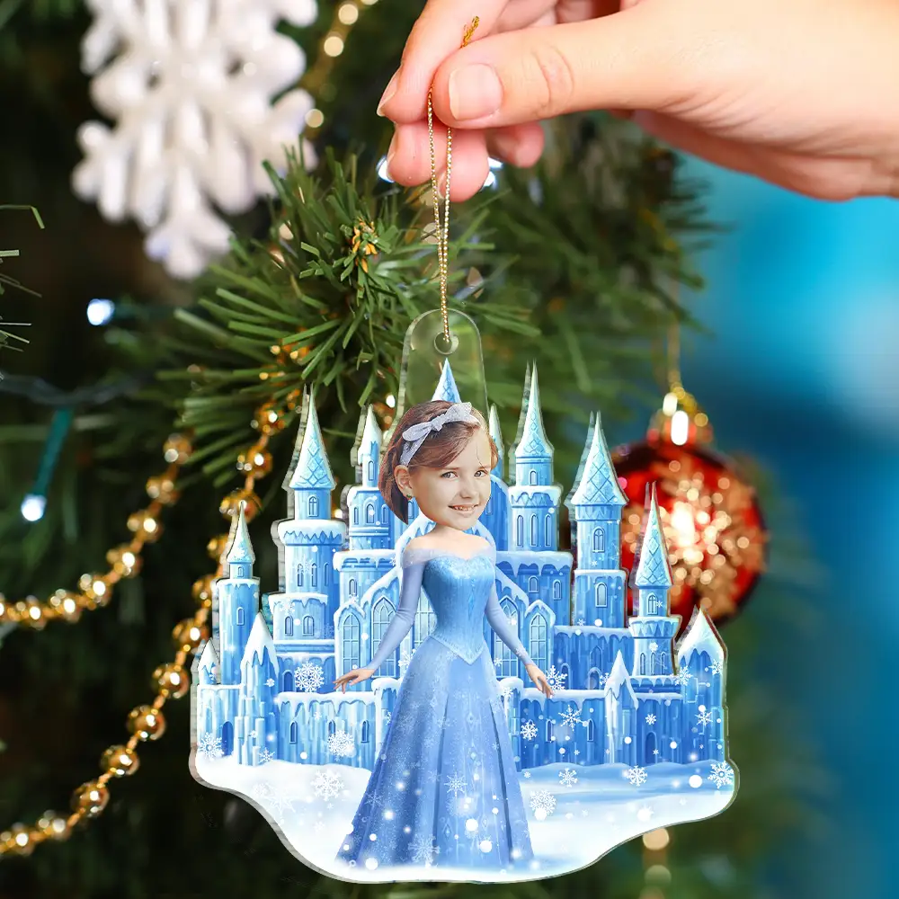 Custom Photo Ice Princess Face Cut - Personalized Acrylic Photo Ornament - Image 5