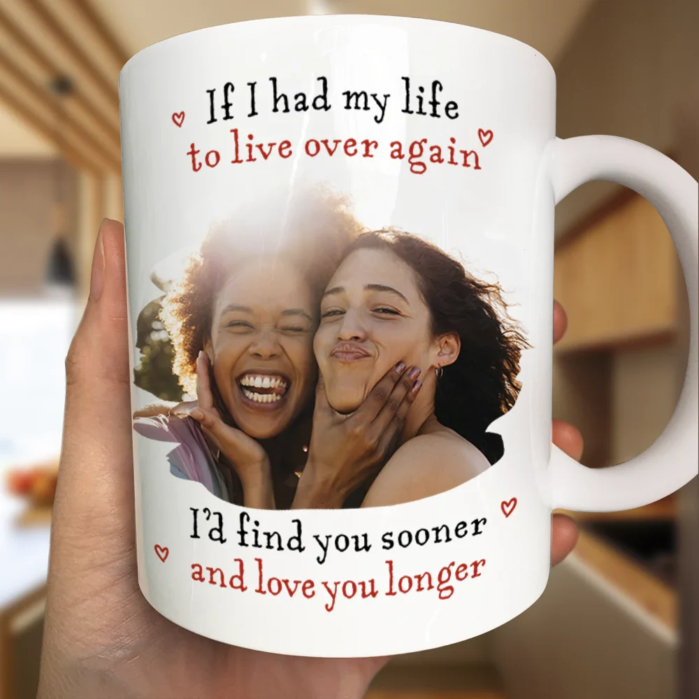 Custom Photo I'd Find You Sooner And Love You Longer - Personalized Mug - Image 3