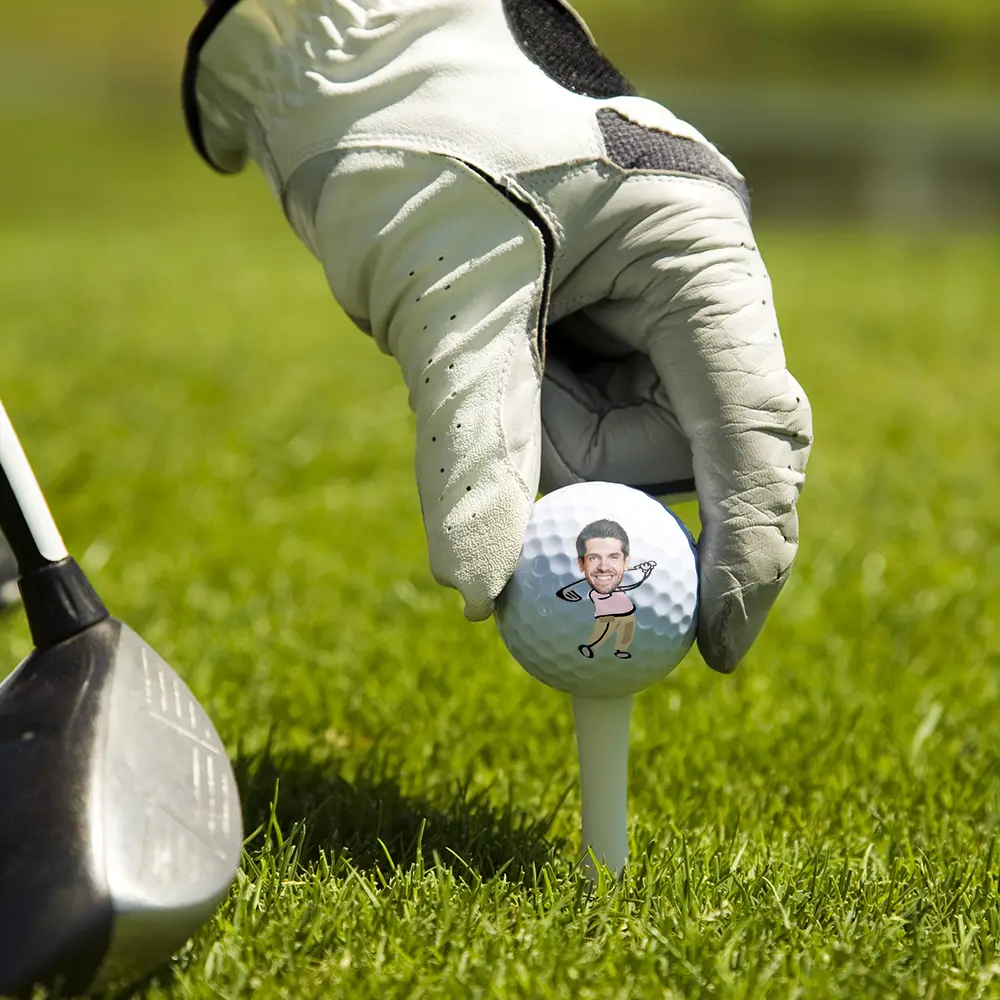 Custom Photo If Found Please Hit Better Than Funny Art - Personalized Golf Ball - Image 6