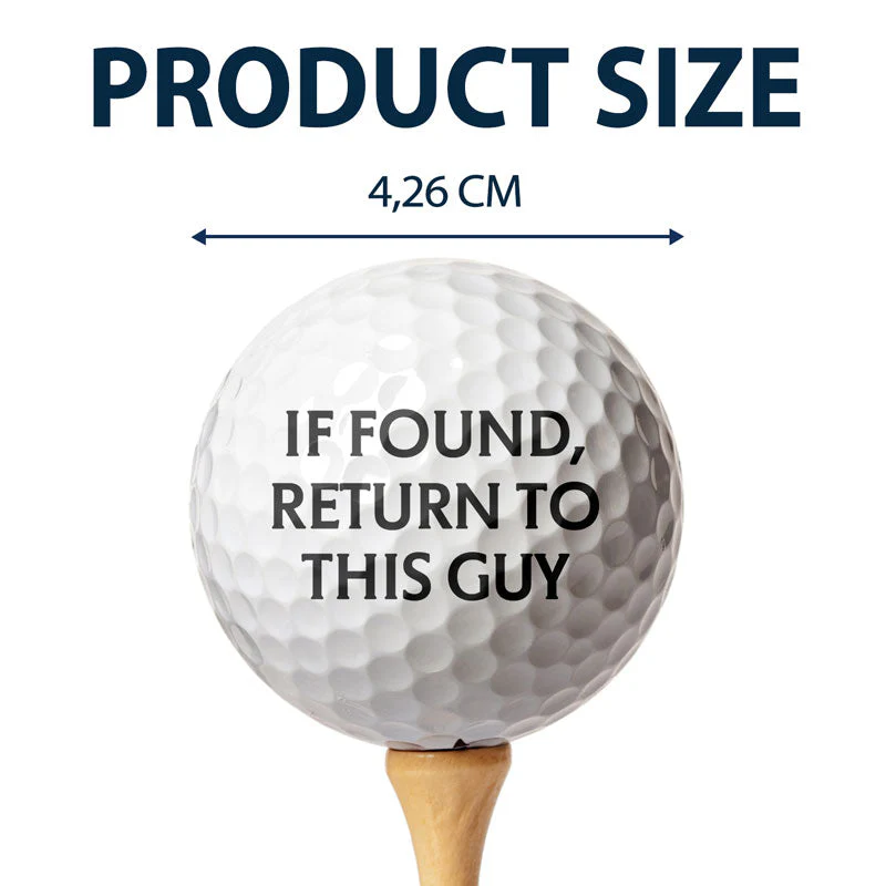Custom Photo If Found Return To This Guy - Gift For Dad, Father, Grandpa, Golfer, Golf Lover - Personalized Golf Ball - Image 5