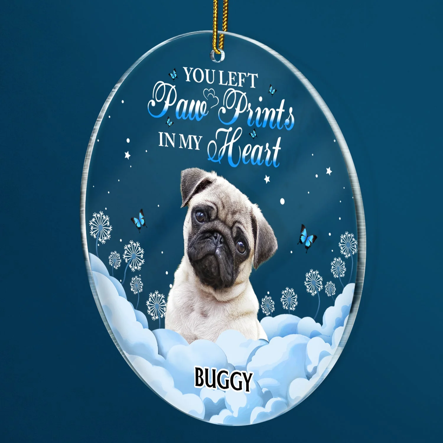 Custom Photo If Love Could Have Saved You - Christmas, Memorial Gift For Dog Lovers, Cat Lovers - Personalized Circle Acrylic Ornament - Image 3