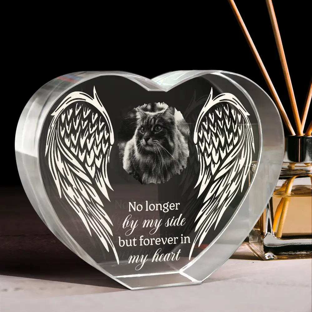 Custom Photo If Love Could Have Saved You - Personalized Crystal Heart - Image 2