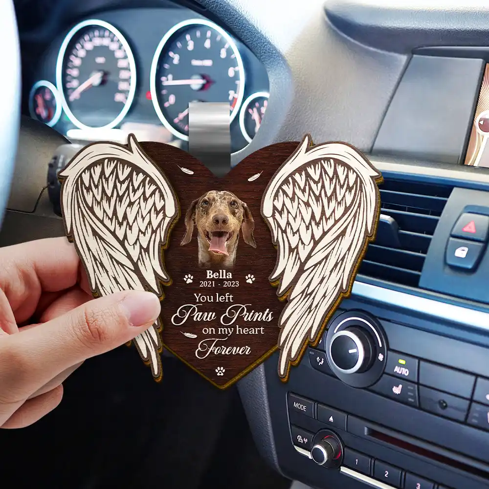 Custom Photo If Love Could Have Saved You, You Would Have Lived Forever - Personalized Custom Shaped Car Visor Clip - Image 4