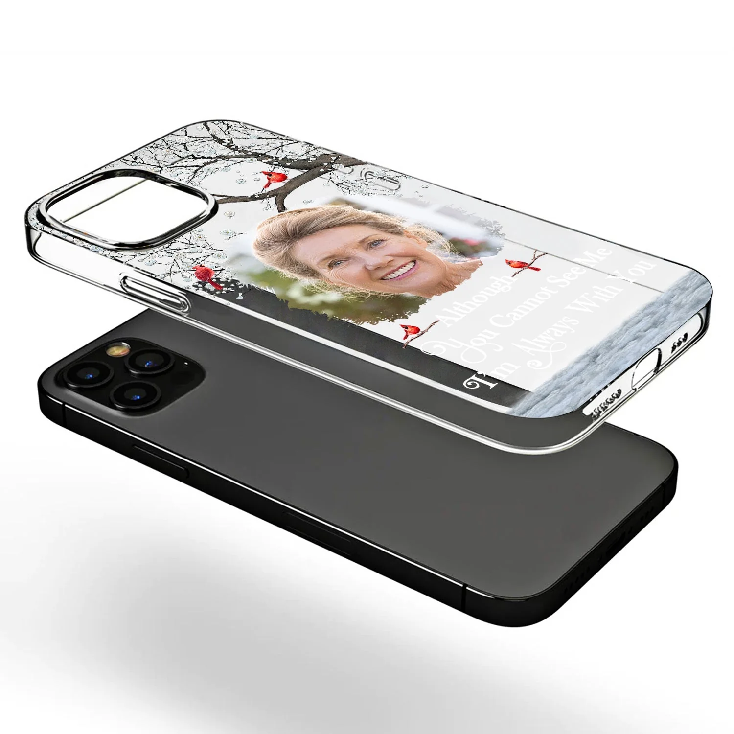 Custom Photo I'll Carry You - Memorial Gift For Family, Siblings, Friends, Dog Lovers, Cat Lovers - Personalized Clear Phone Case - Image 3