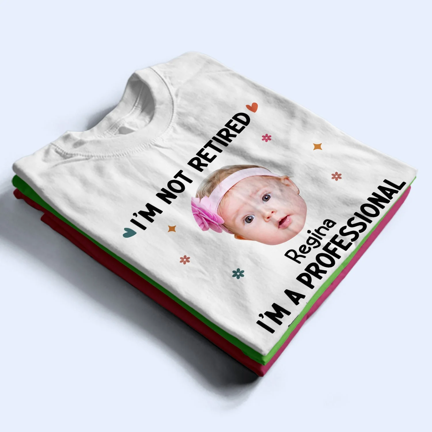 Custom Photo I'm A Professional Grandma - Funny, Retirement Gift For Grandma, Mom, Nana, Gigi - Personalized T Shirt - Image 3