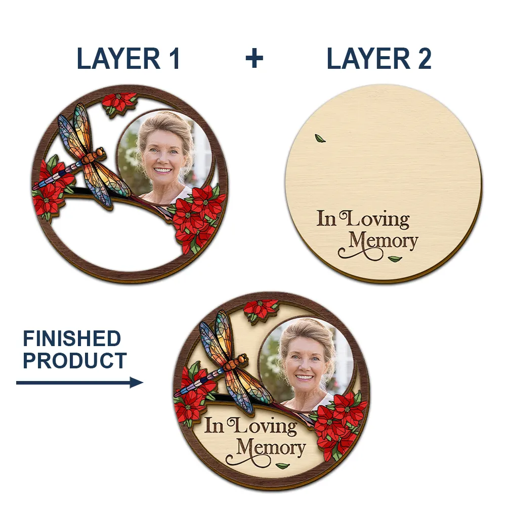 Custom Photo I'm Always With You Family Memorial - Personalised Custom Shaped Car Visor Clip - Image 5