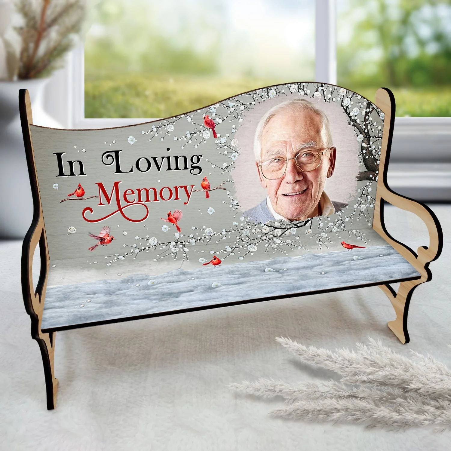 Custom Photo I'm Always With You - Memorial Gift For Family, Friends, Cat Lovers, Dog Lovers - Personalized Memorial Bench - Image 2
