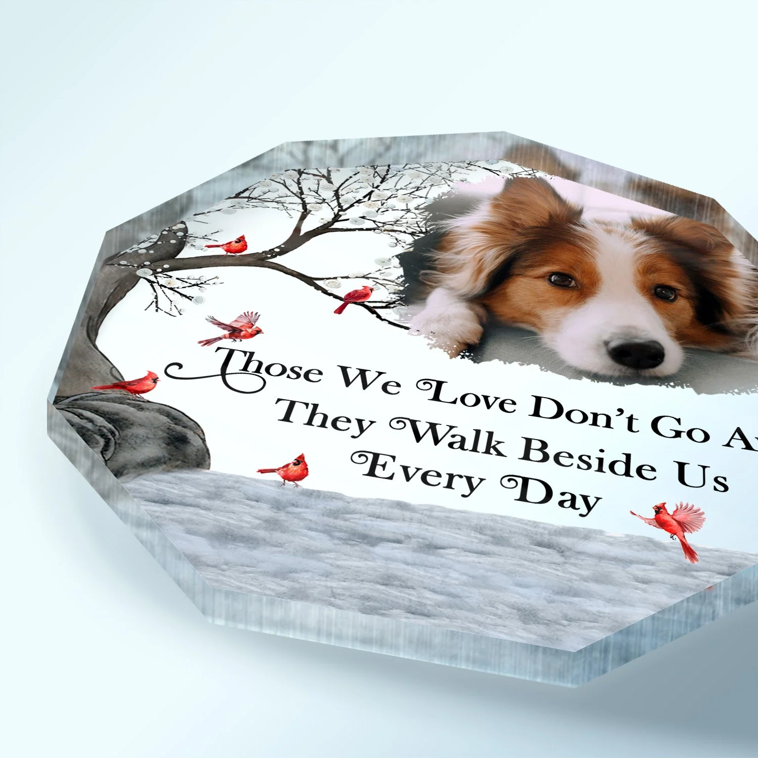 Custom Photo I'm Always With You - Memorial Gift For Family, Friends - Personalized Nonagon Shaped Acrylic Plaque - Image 3