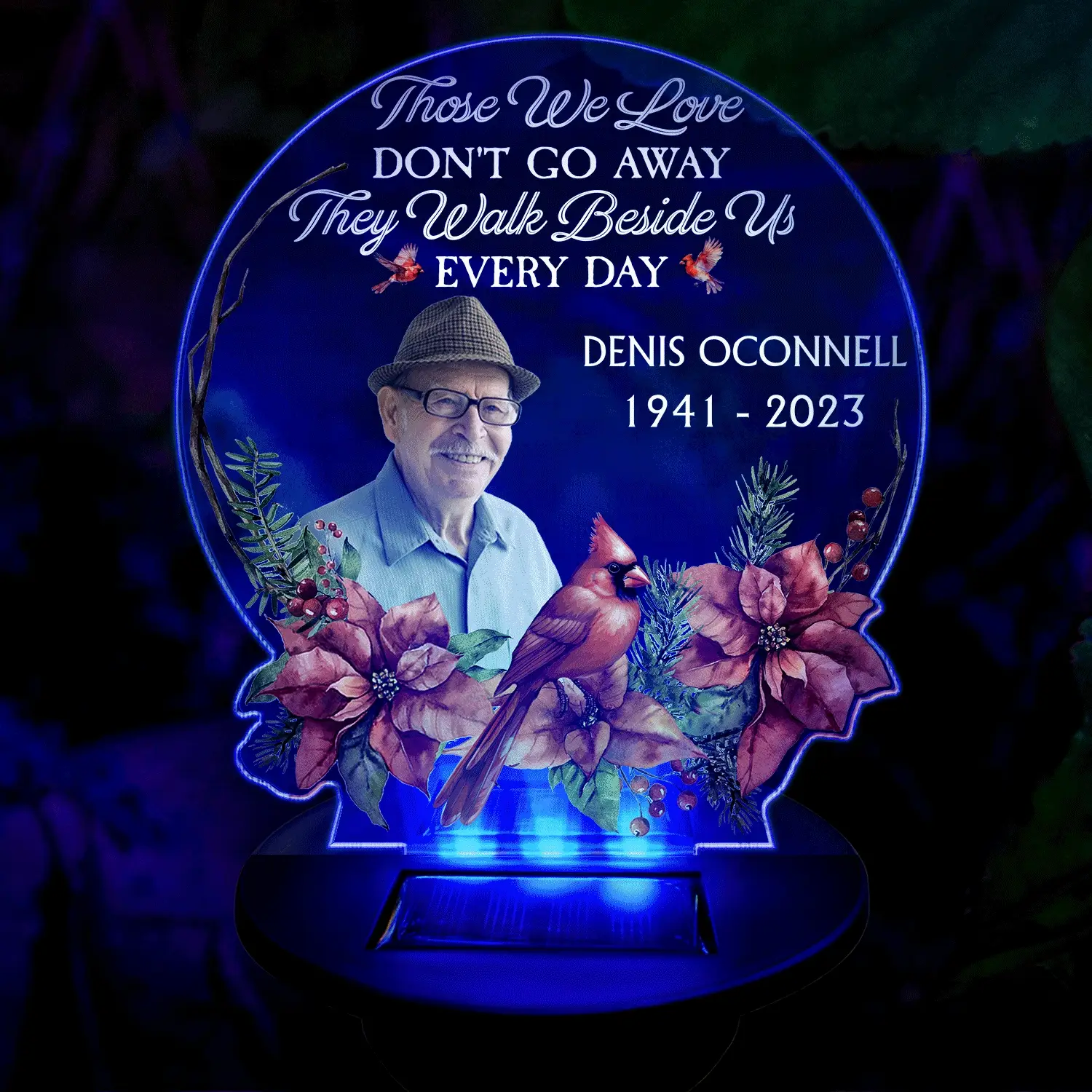 Custom Photo I'm Always With You - Memorial Gift For Family, Friends, Siblings, Dad, Mom - Personalized Solar Light - Image 3